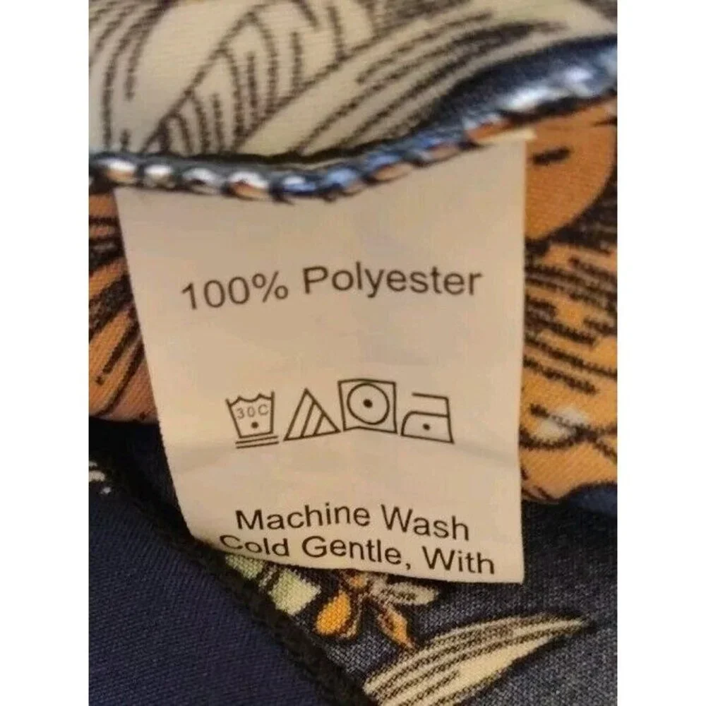 Shein Curve Top 0xl Wrap Short Sleeve Floral Hawaiian Beach - Picture 7 of 12